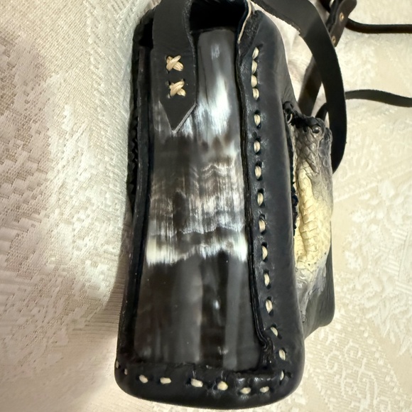 Alligator & Boar Handcrafted Shoulder bag 1st edition signed. 60s One-of-a-Kind - Picture 7 of 9